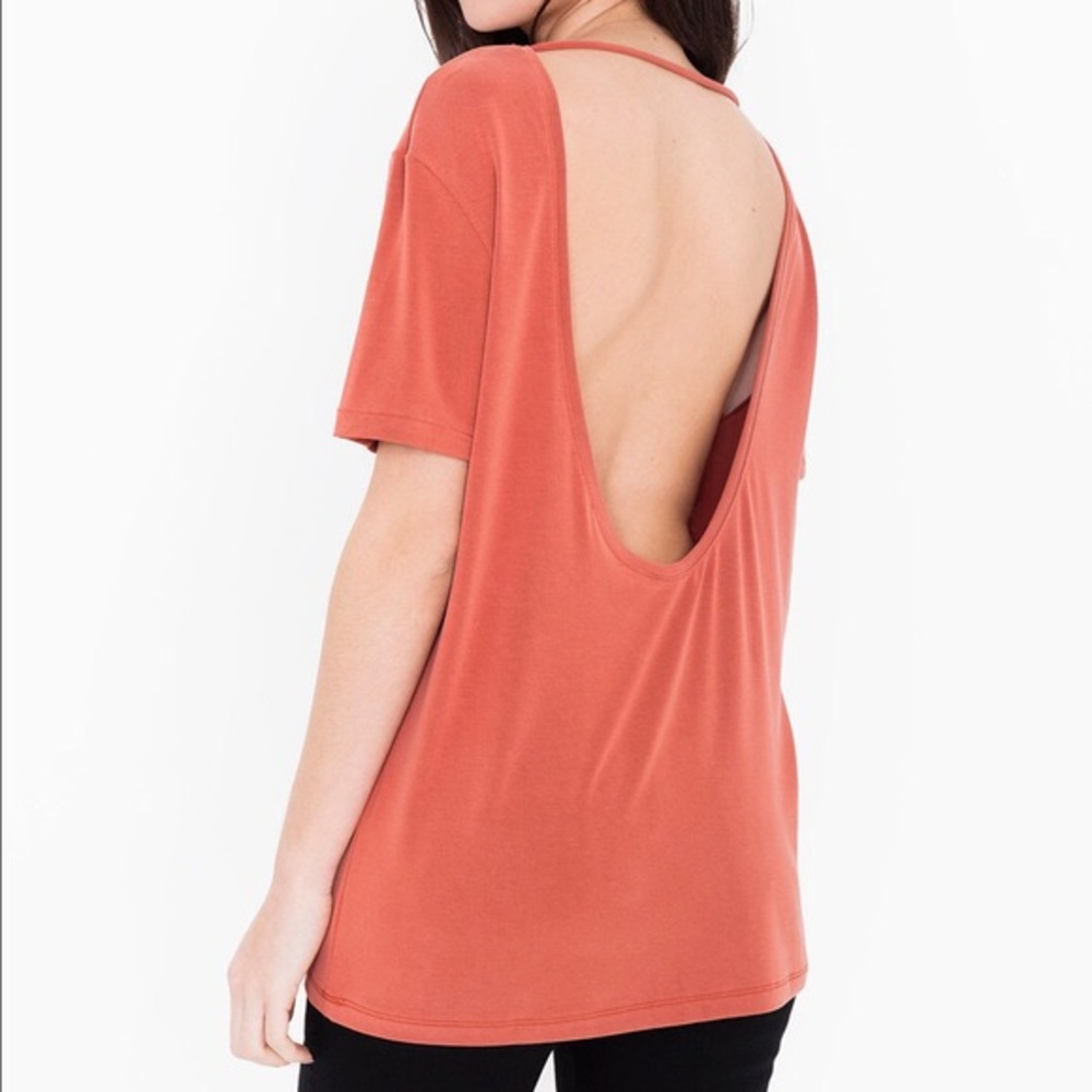 American Apparel WHITE brushed jersey tunic